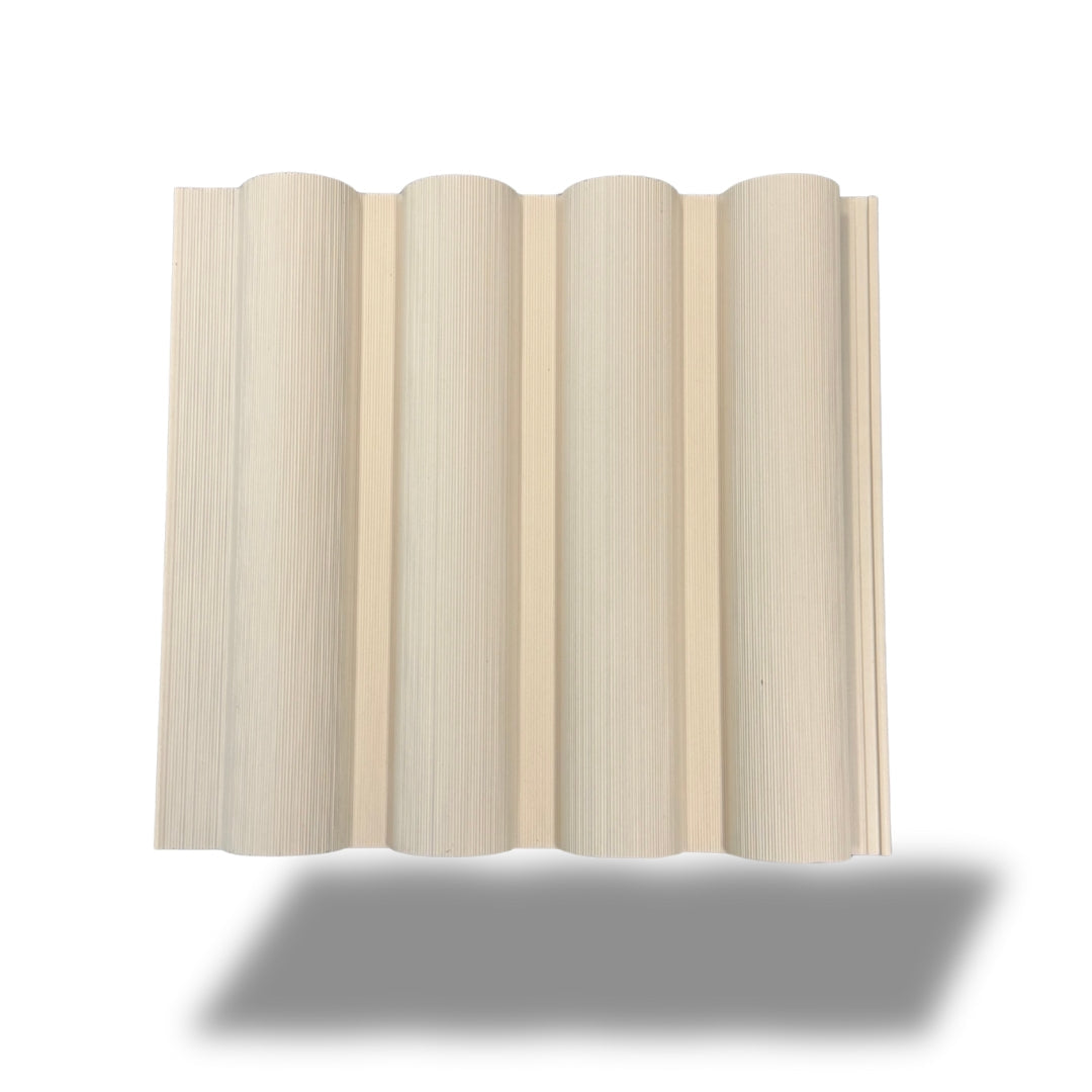 Luxury Round Cladding 2.9m length - White - composite cladding – AusDecking