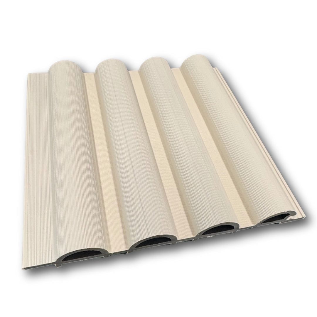 Rounded Cladding Luxury Round Cladding 2.9m length - White - composite cladding – AusDecking