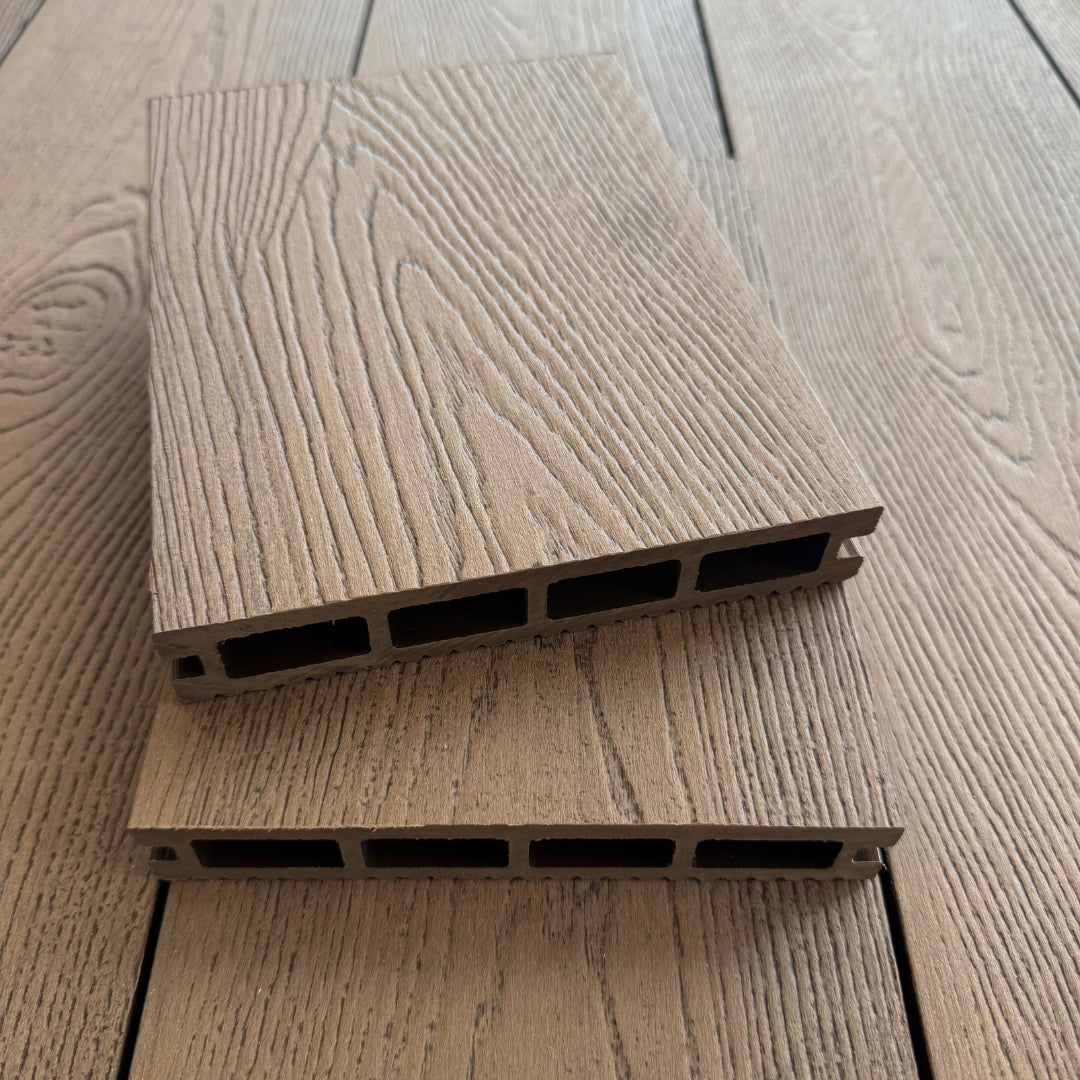 brown fake decking wood boards