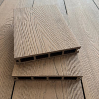 brown fake decking wood boards