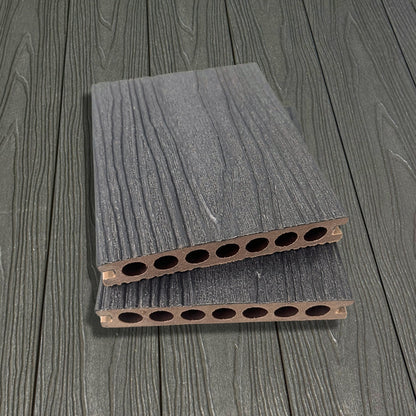 highly durable coextrusion composite decking charcoal grey
