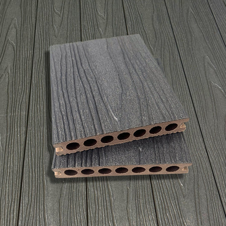 highly durable coextrusion composite decking charcoal grey