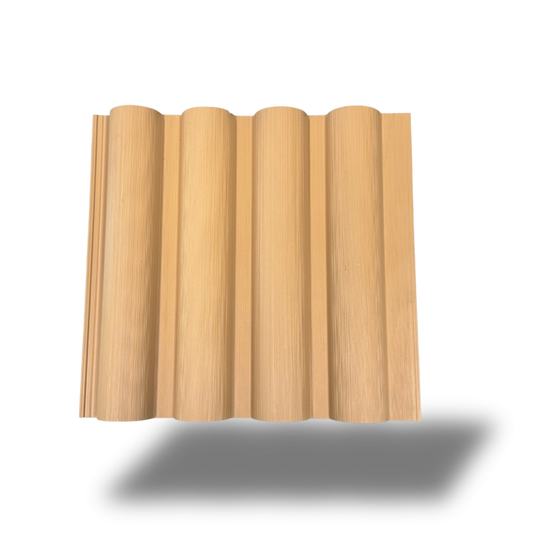 luxury round curved sandstone composite cladding