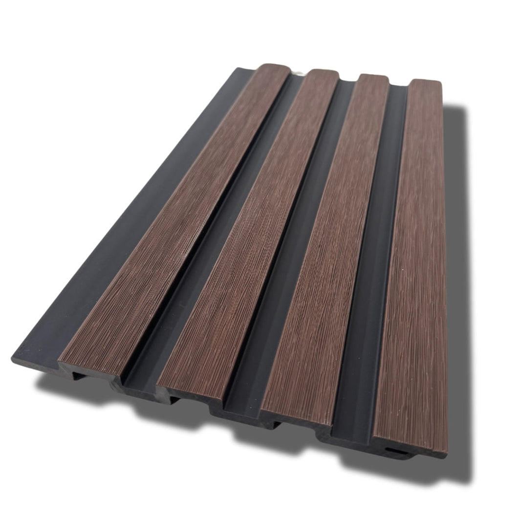 slim line composite cladding walnut
