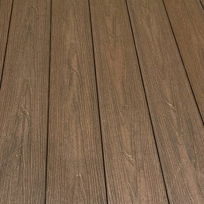 walnut brown composite decking