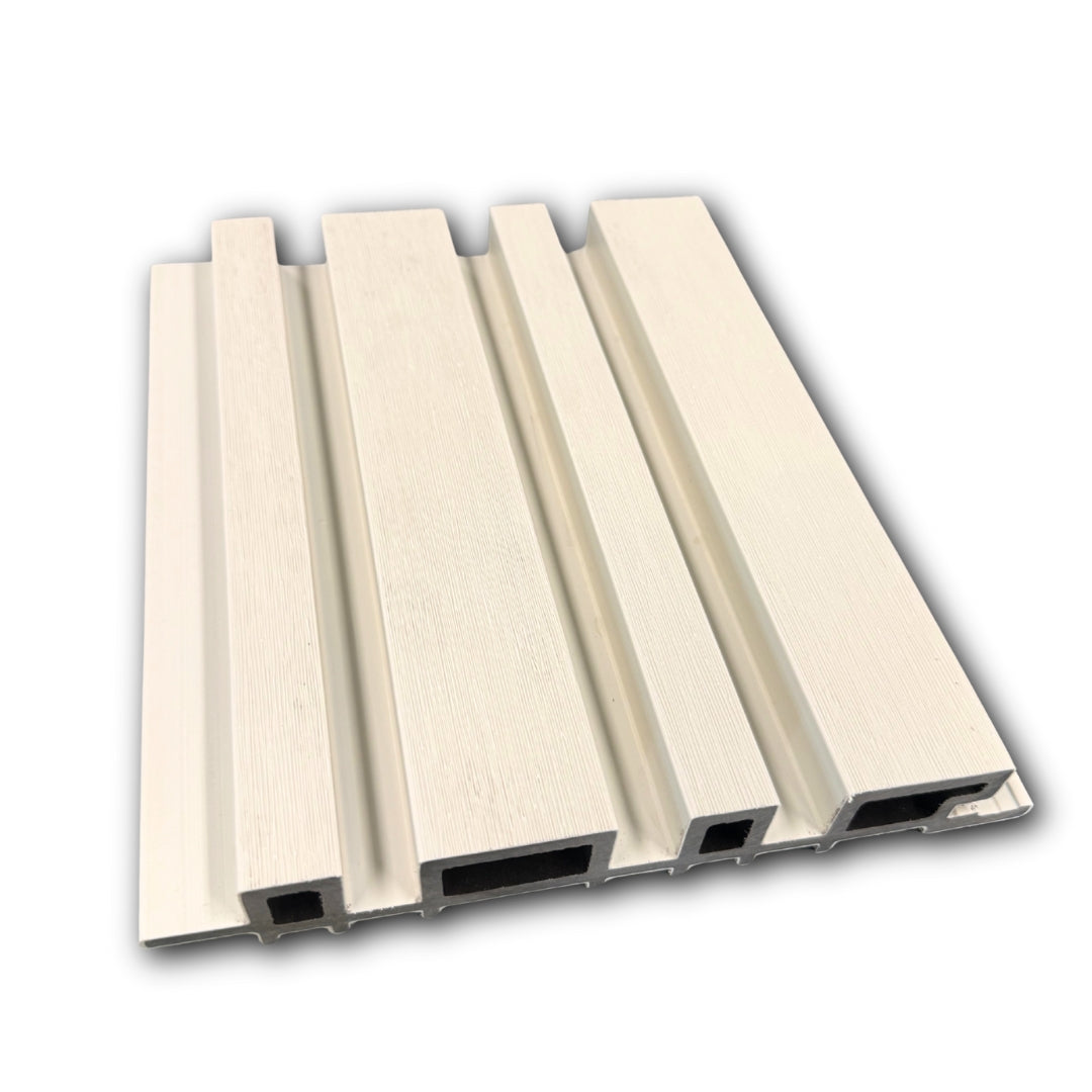 white composite wall cladding dualine